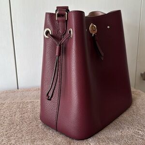 Kate Spade Marti Burgundy Leather Tote Bag